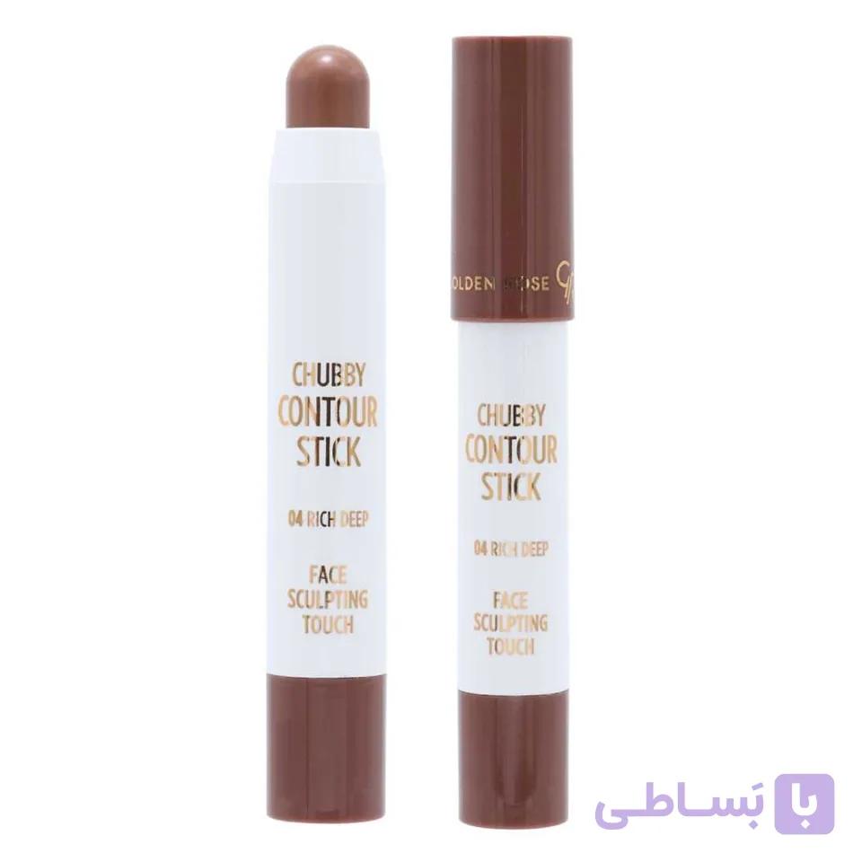 کانتور استیکی مدادی گلدن رز شماره 04 (غنی و عمیق) GOLDEN ROSE CHUBBY CONTOUR STICK — تصویر 1
