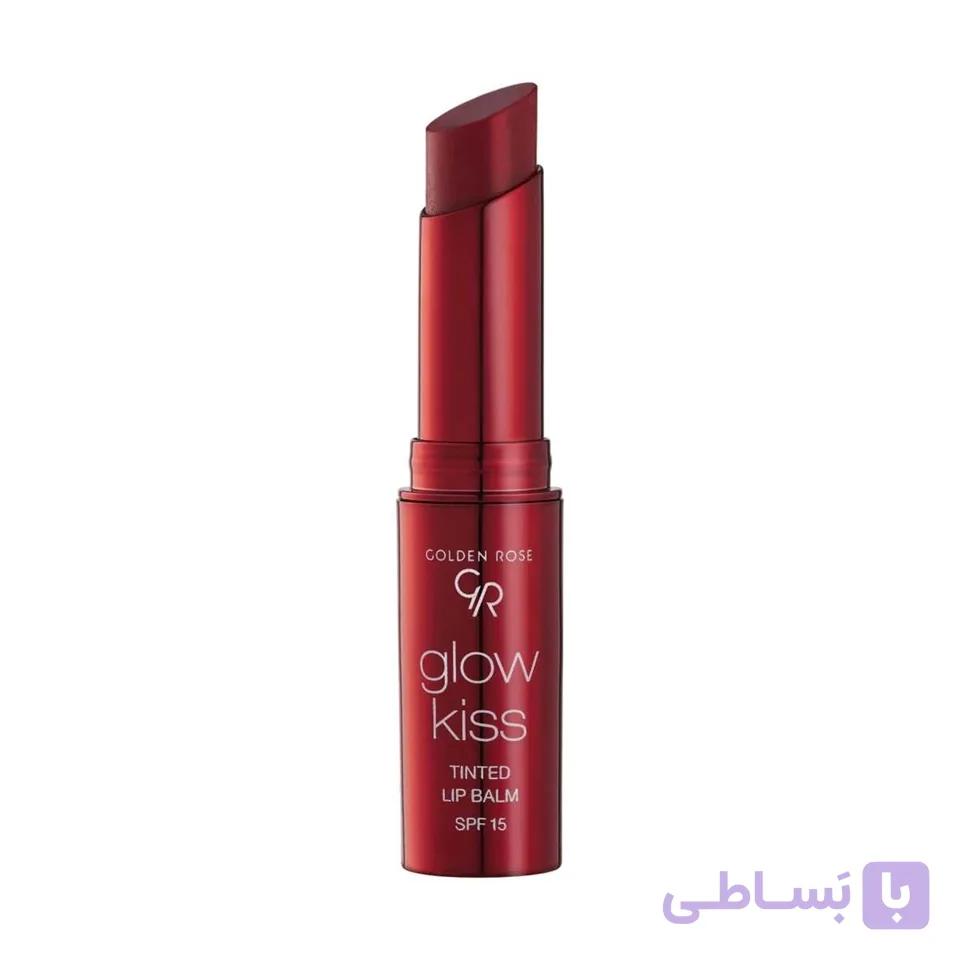 تینت لب جامد گلدن رز شماره 05 (آب گیلاس) GOLDEN ROSE glow kiss TINTED LIP BALM — تصویر 1