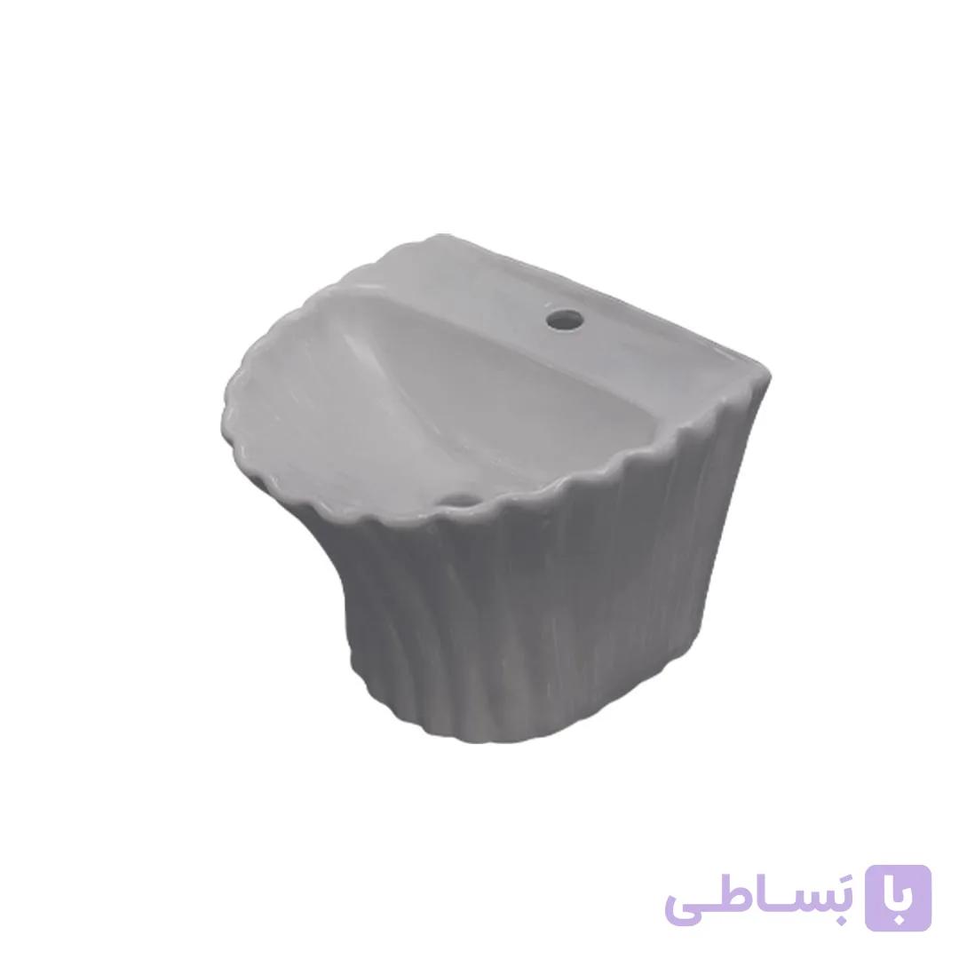 روشویی نیم پایه طوسی دالبری