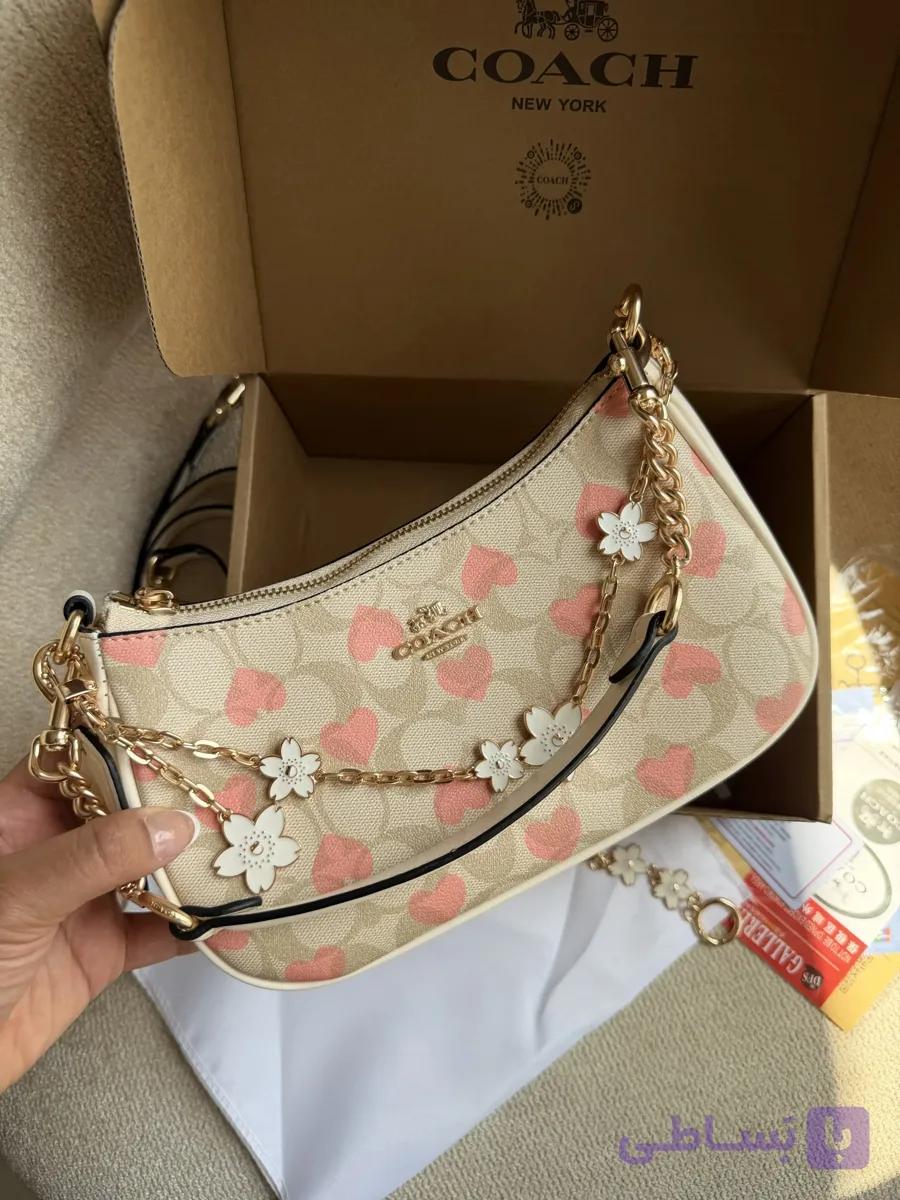کیف زنانه برند کوچ حلالی قلبی