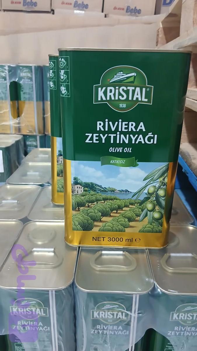 روغن زیتون ۳ لیتری کریستال ترکیه