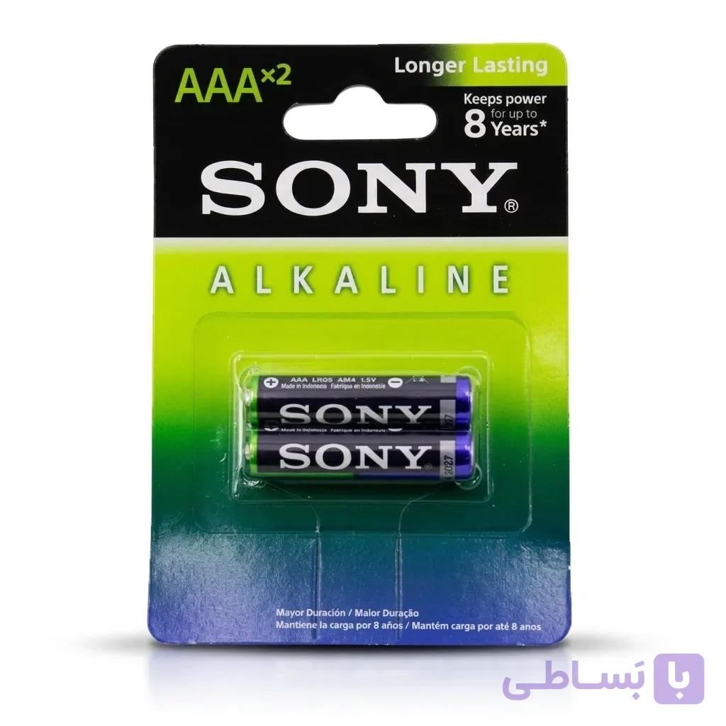 باتری نیم قلمی سونی مدل Alkaline بسته 2 عددی