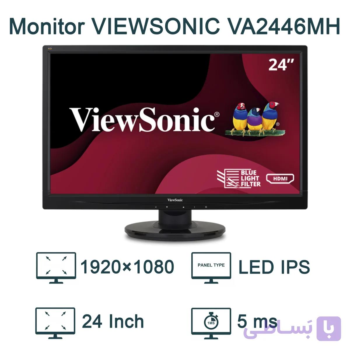 مانیتور استوک ویو سونیک 24 اینچ مدل VIEWSONIC VA2446MH