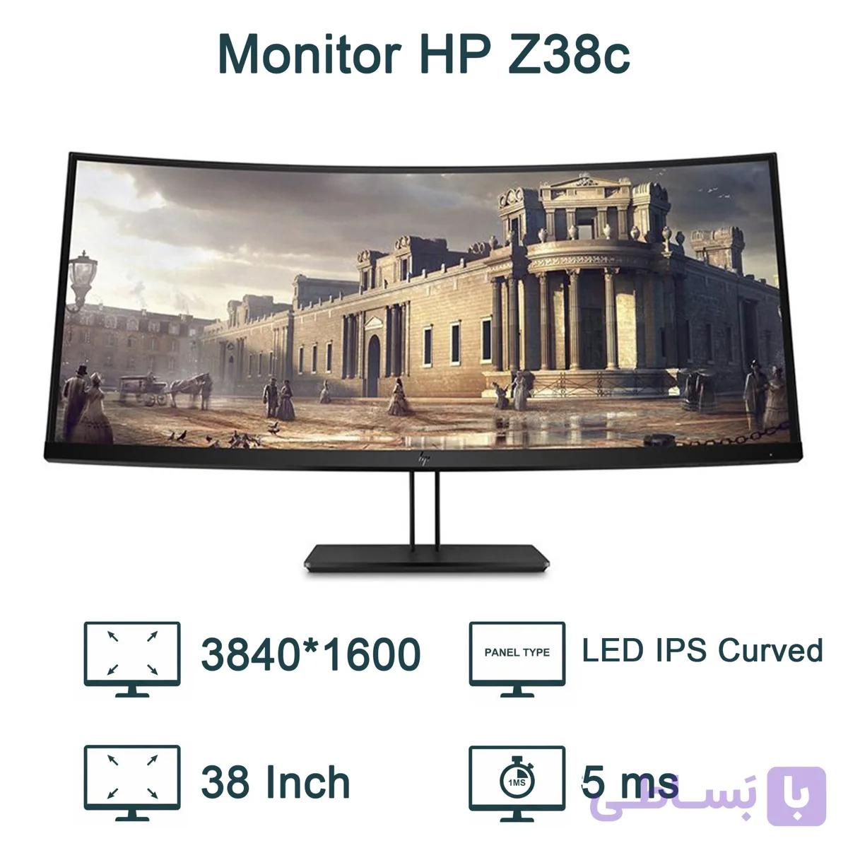 مانیتور استوک اچ پی 38 اینچ مدل HP Z38c 4k
