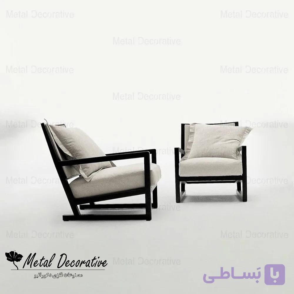 مبل راحتی فلزی مناسب تراس و آلاچیق — تصویر 1