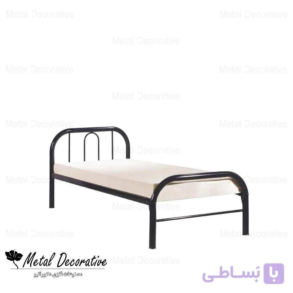تخت خواب فلزی فریم لوله ای ساده — تصویر 1