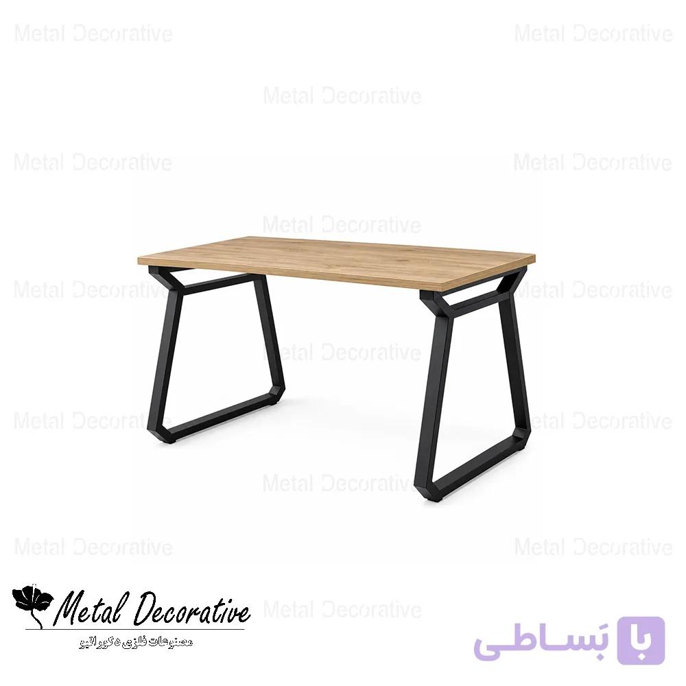 میز اداری و مطالعه ساده مدرن با پایه فلزی و صفحه ام دی اف — تصویر 1