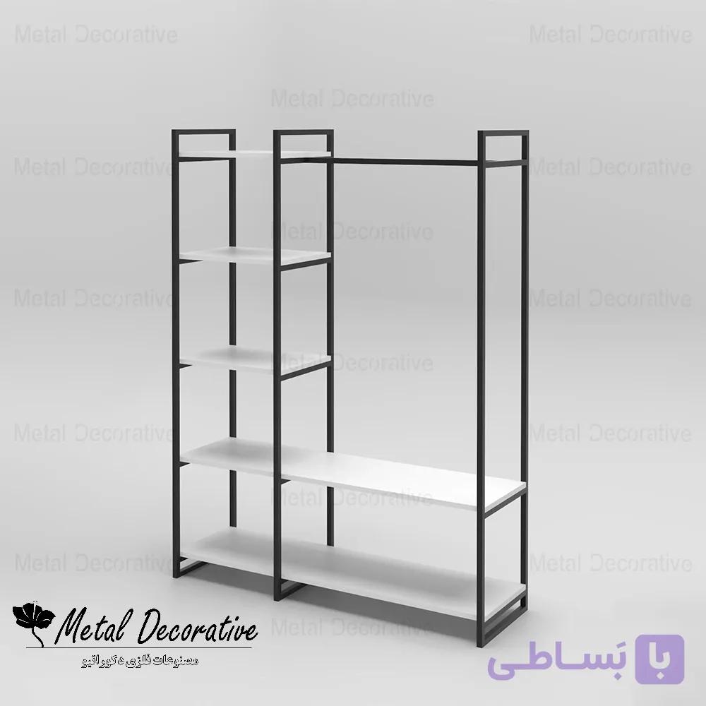 رگال لباس چوب و فلز با طبقات ام دی اف مینیمال مدرن — تصویر 1