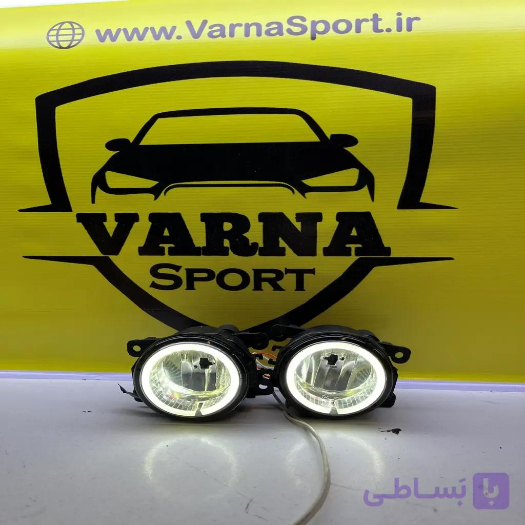 مه شکن اسپرت مناسب 206/207/L90/ساینا/کوئیک رنگ ایس بلو بسته دو عددی — تصویر 1