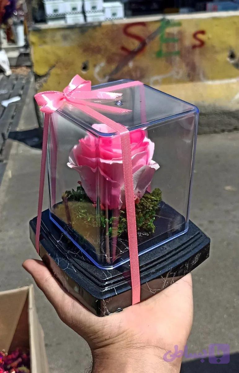 گل رز جاودان تک گل مدل rose کد 106