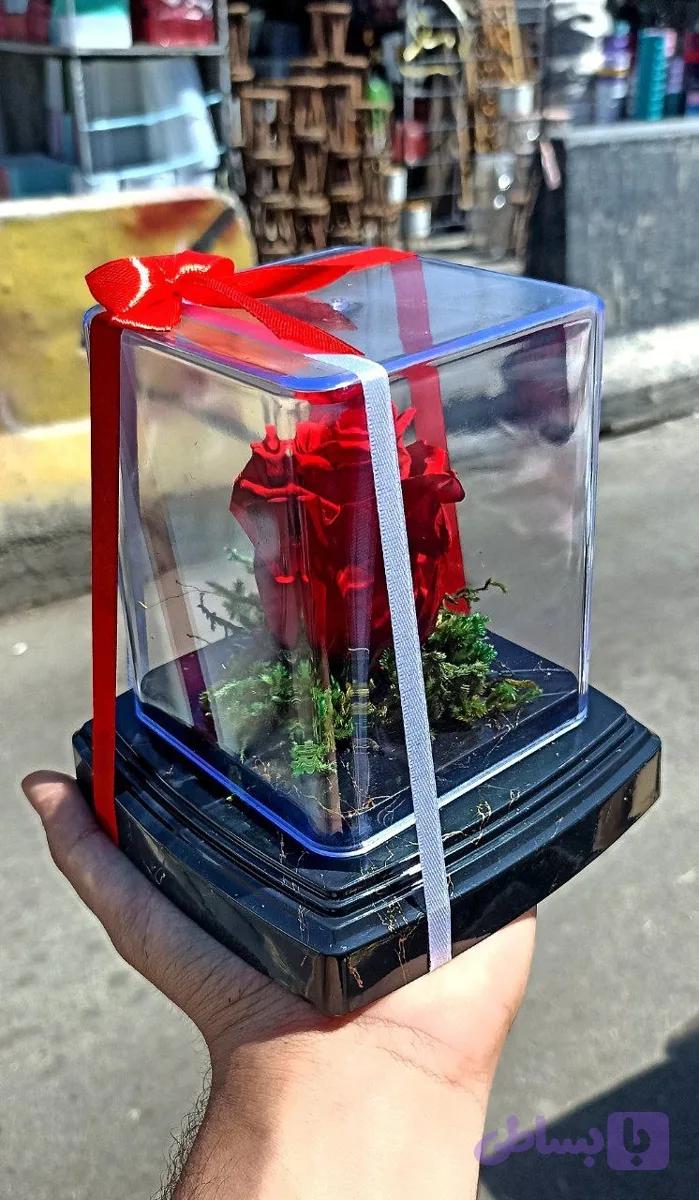 گل رز جاودان تک گل مدل rose کد 103