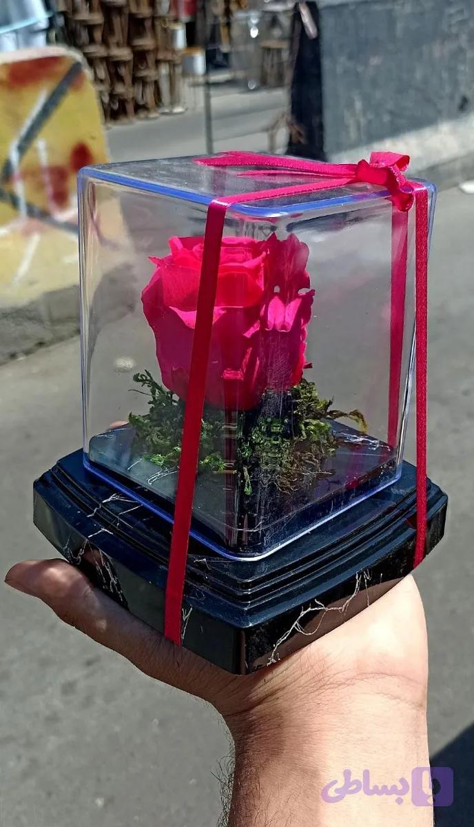گل رز جاودان تک گل مدل rose کد 100 (کد BOTGM)