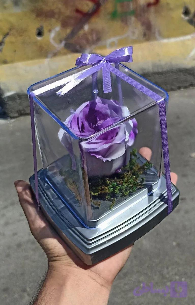 گل رز جاودان تک گل مدل rose کد 104