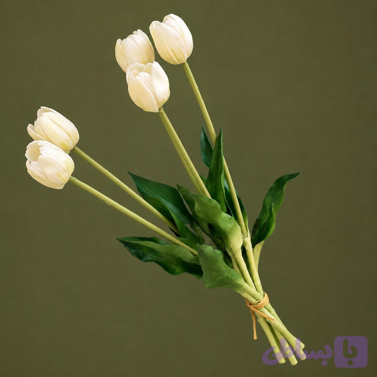 لاله لاتکس مصنوعی ۵ گل مدل 545