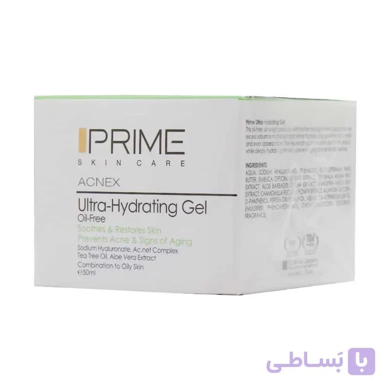 ژل آبرسان قوی پرایم مناسب پوست مختلط و چرب حجم 50mL