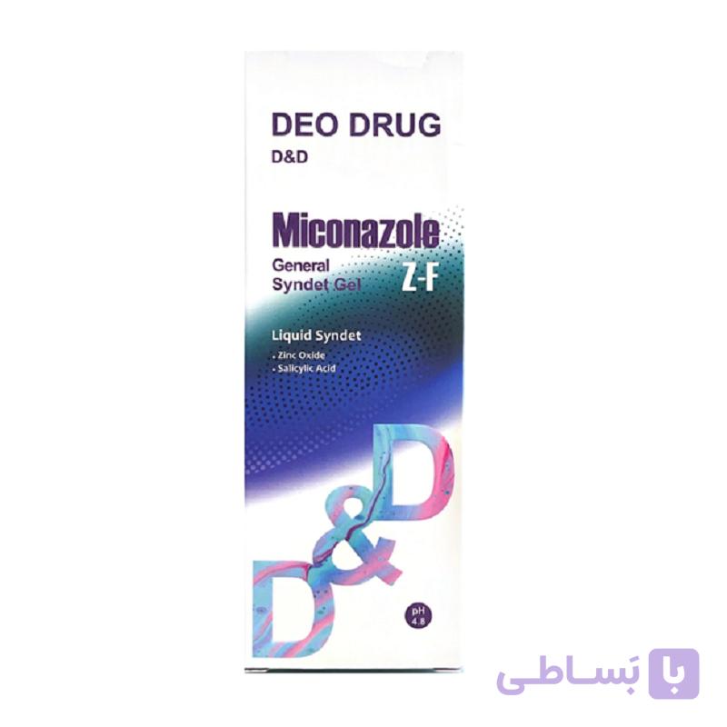 مایع شوینده صورت و بدن دئودراگ حاوی میکونازول حجم 150mL