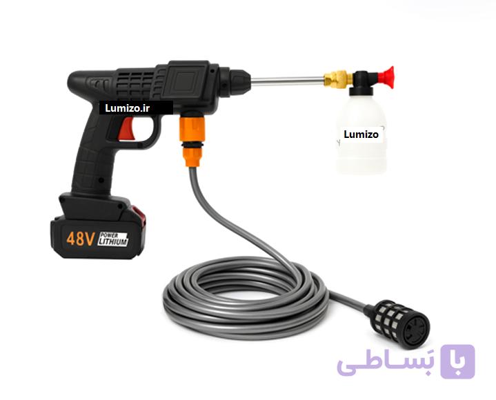 کارواش شارژی سه حالته cleaning gun توان 48 وات — تصویر 1