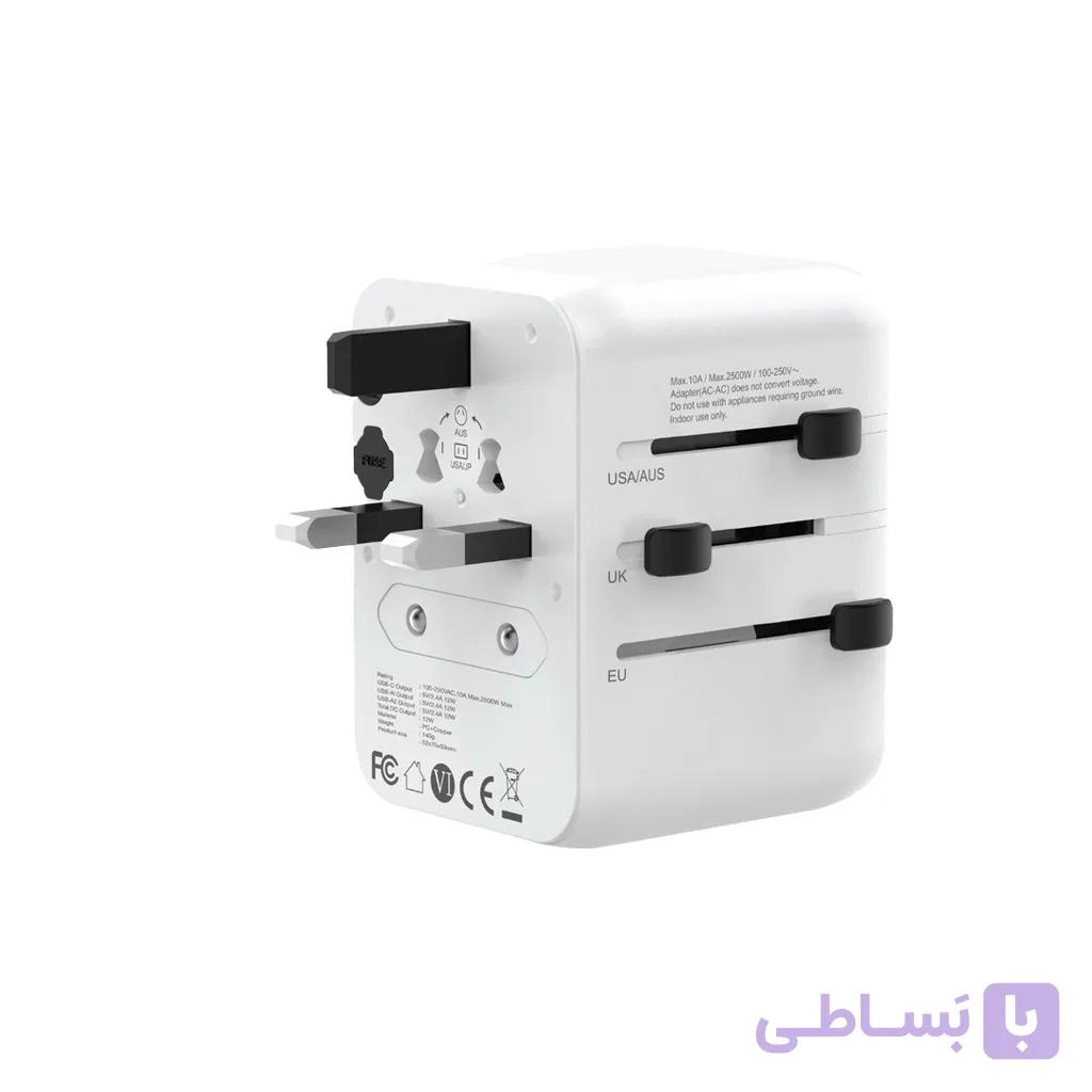آداپتور سفری ۱۲ وات گرین لاین مدل Universal travel adapter — تصویر 1