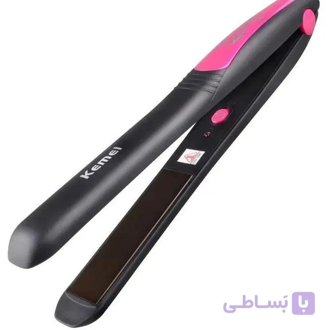 اتو مو کیمی مدل KM-328 با صفحات سرامیک دما ۲۲۰ درجه — تصویر 1