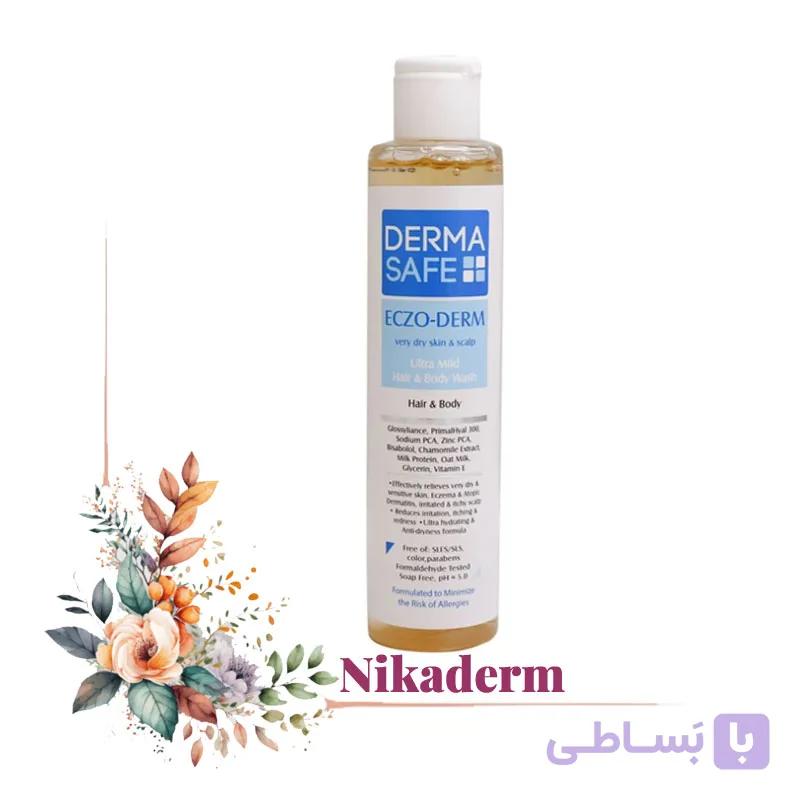 شامپو موهای خشک درماسیف مدل ECZO-DERM حجم 200 میلی لیترd