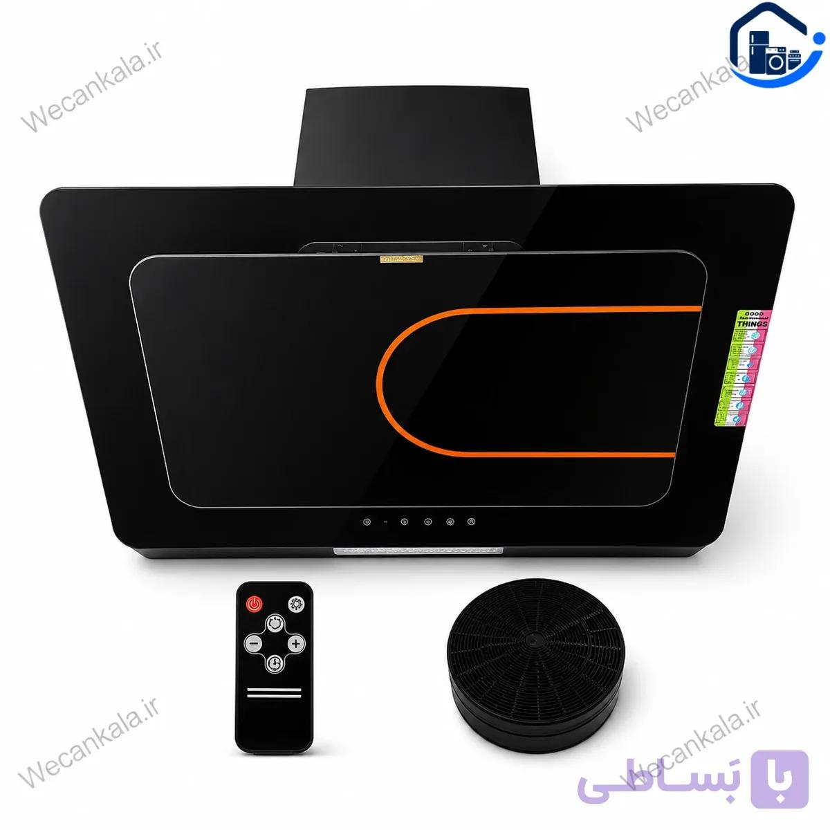 هود شیشه ای Gibson مدل پاردیک طرح نارنجی — تصویر 1