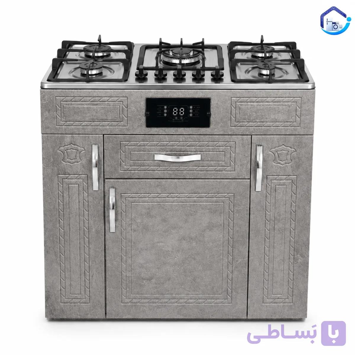 اجاق گاز کابینتی MDF رویه استیل