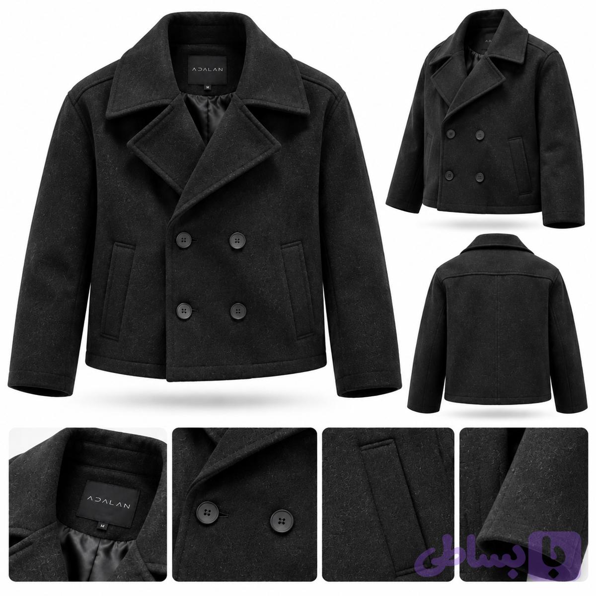 ترنج كت مردانه فوتر چهار دگمه