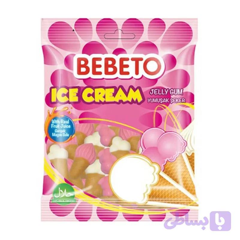 پاستیل بستنی قیفی ببتو -80 گرم