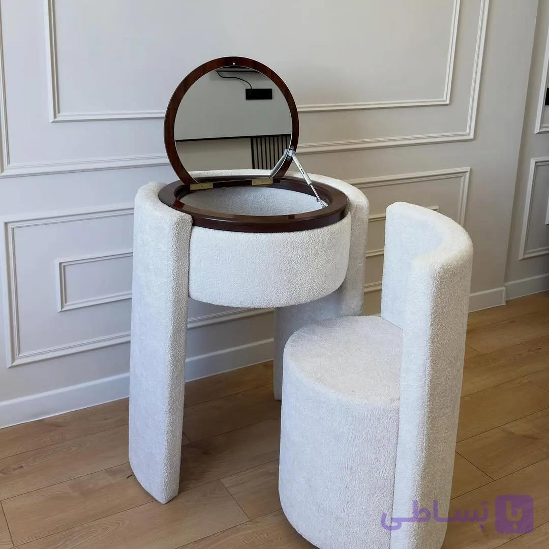 کنسول و صندلی مدل میز آرایش کمجا — تصویر 1