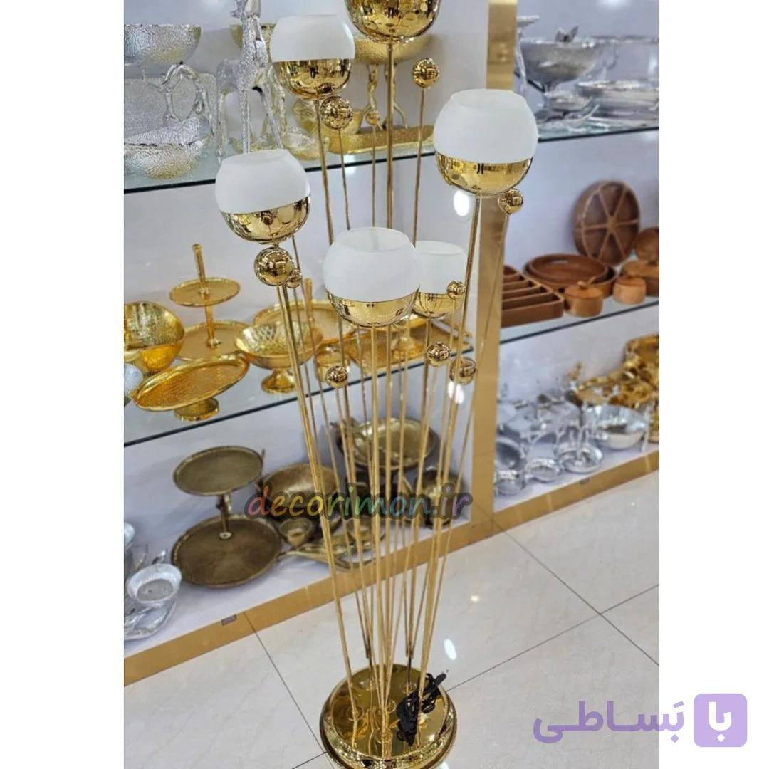 آباژور ایستاده شش شعله گندمی — تصویر 1
