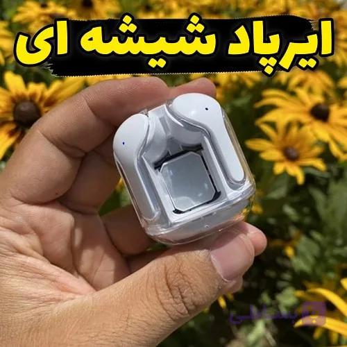 ایرپاد شیشه ای Ultra Pods Max با قابلیت نویز کنسلینگ و ضد آب — تصویر 1