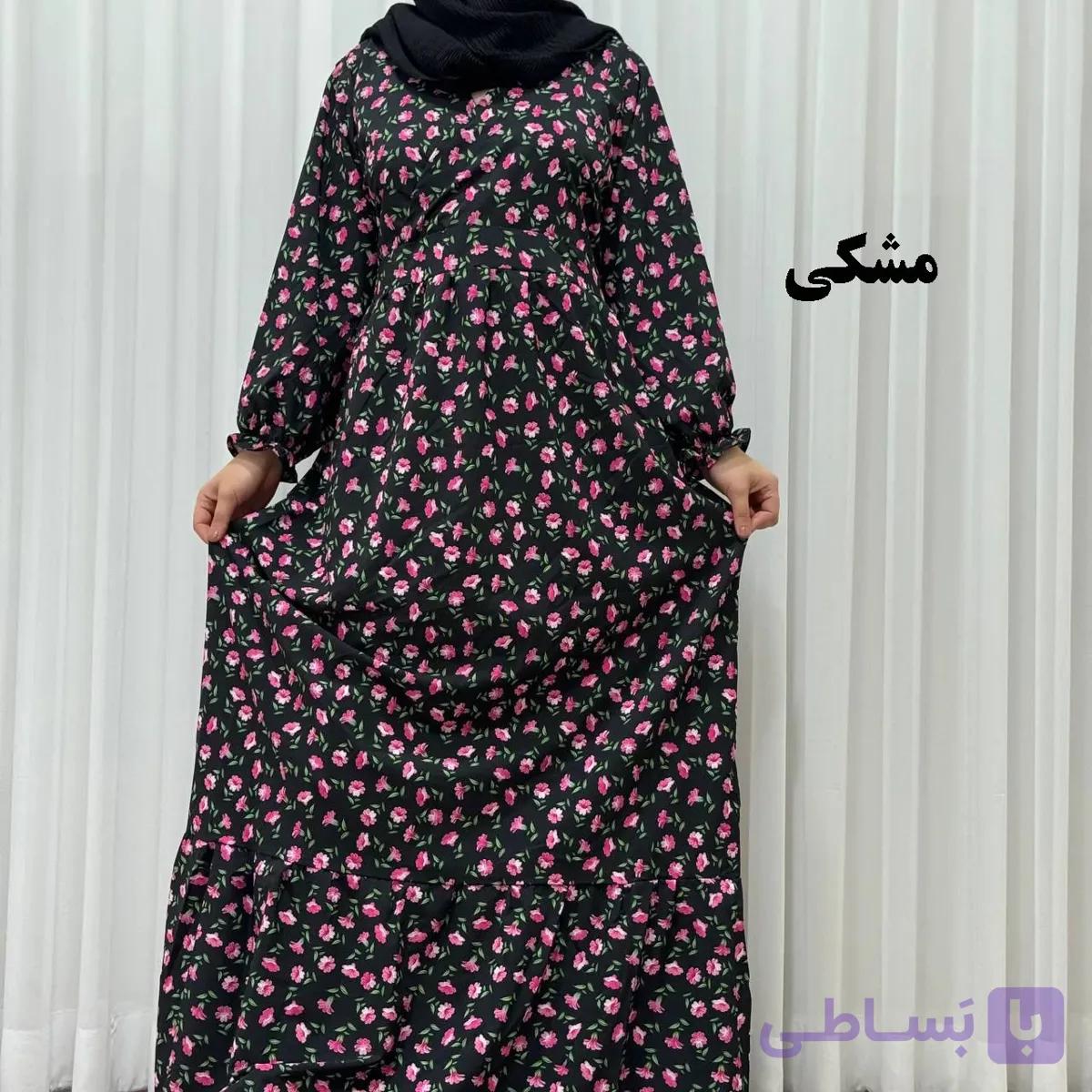 پیراهن ساحلی بوگاتی مدل گلریز فلور فری سایز تا 48 آبرفت و چروک ندارد تنخور شیک و راحت کمربند دارد