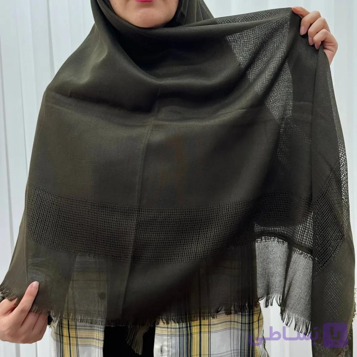 روسری حصیری نخ پرز نده سر نخورد سایز بزرگ 138x138