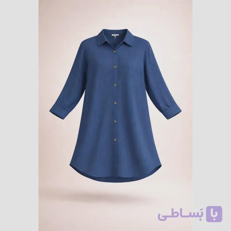 مانتو زنانه بلند ساده نخی خنک