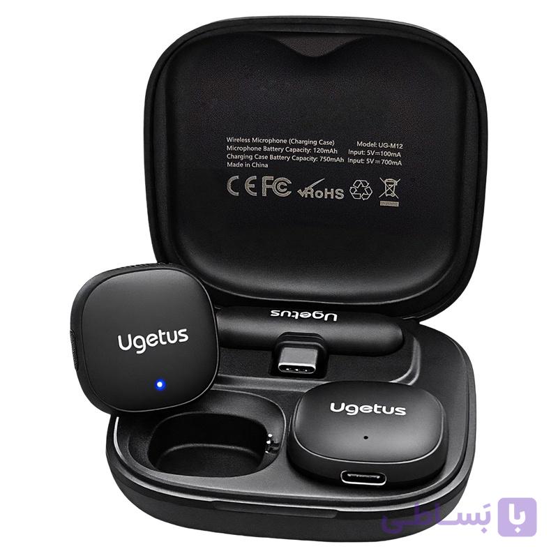 میکروفون یقه‌ای بی‌سیم UGETUS دارای هوش مصنوعی AI — تصویر 1
