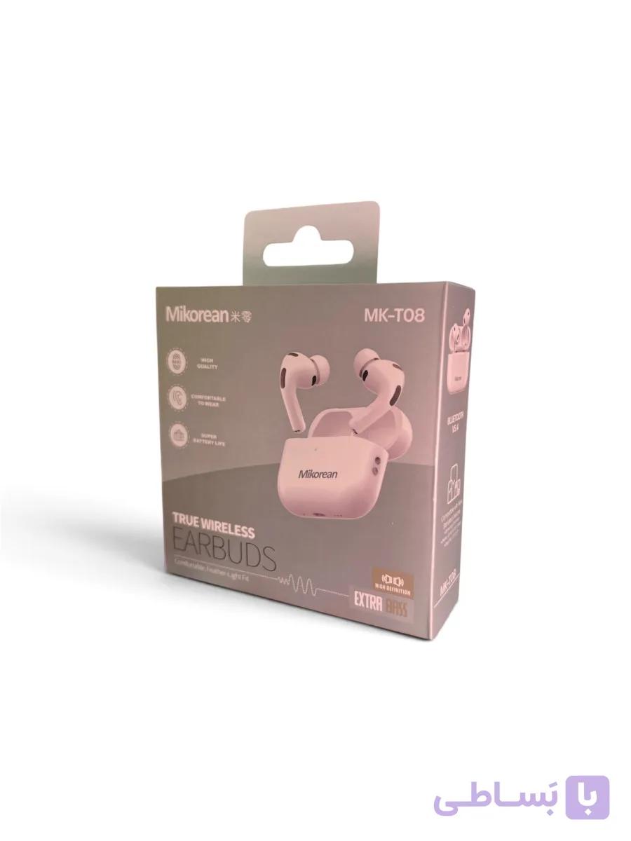 ایرپاد Mikorean MK-T08 | دارای  Bluetooth 5.4، Extra Bass و شارژدهی 8 ساعته — تصویر 1
