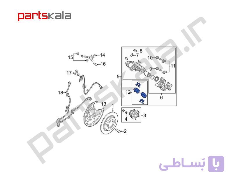 لنت ترمز عقب سوناتا LF هیبرید