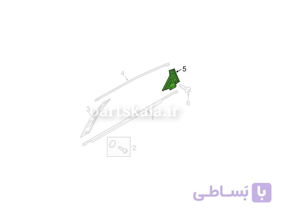 کاور ستون بیرونی درب عقب راست سوناتا هیبرید — تصویر 1