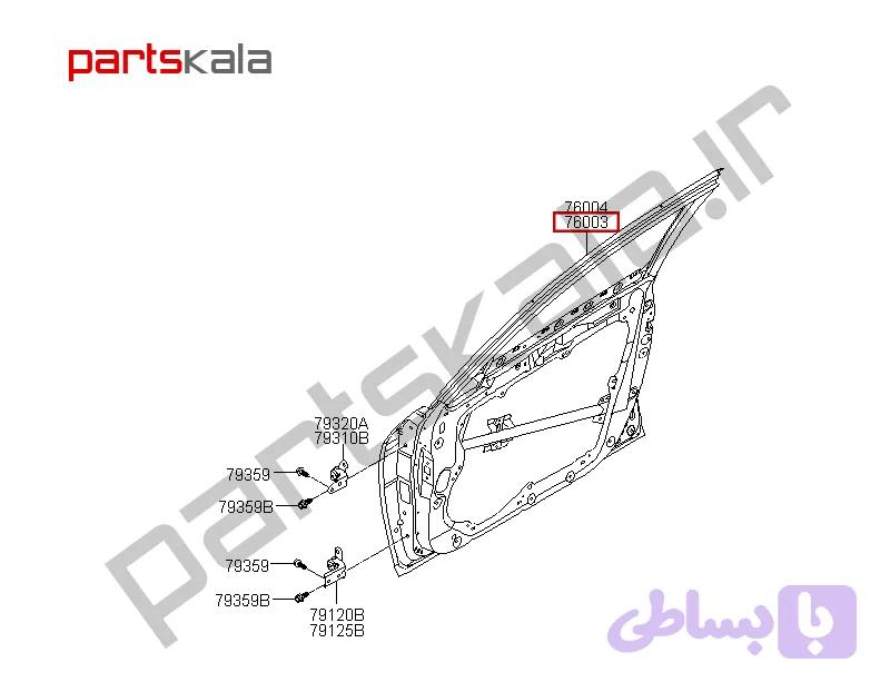 درب جلو چپ جنسیس سدان