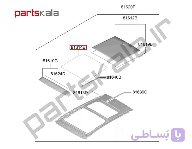 شیشه سانروف توسان TL