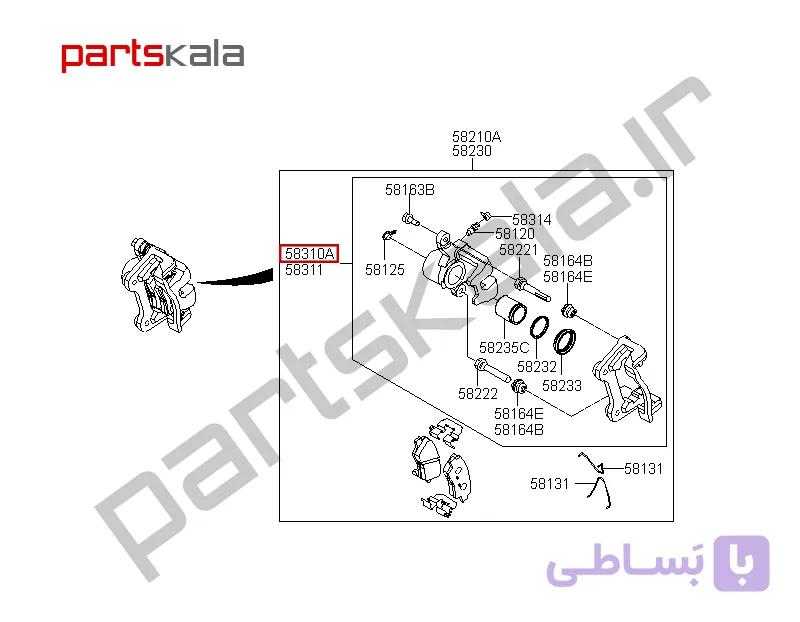سیلندر ترمز عقبچپ توسان TL