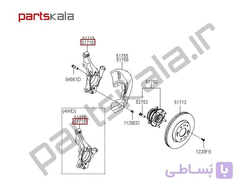 سگدست‌ جلو راست توسان TL