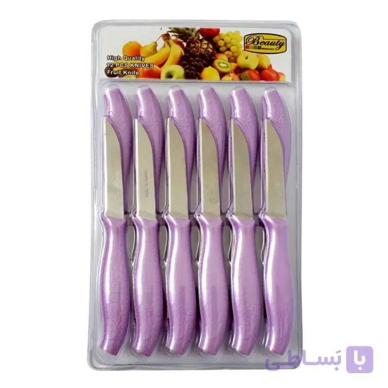 کارد میوه خوری بیوتی کد 6671 بسته 12 عددی
