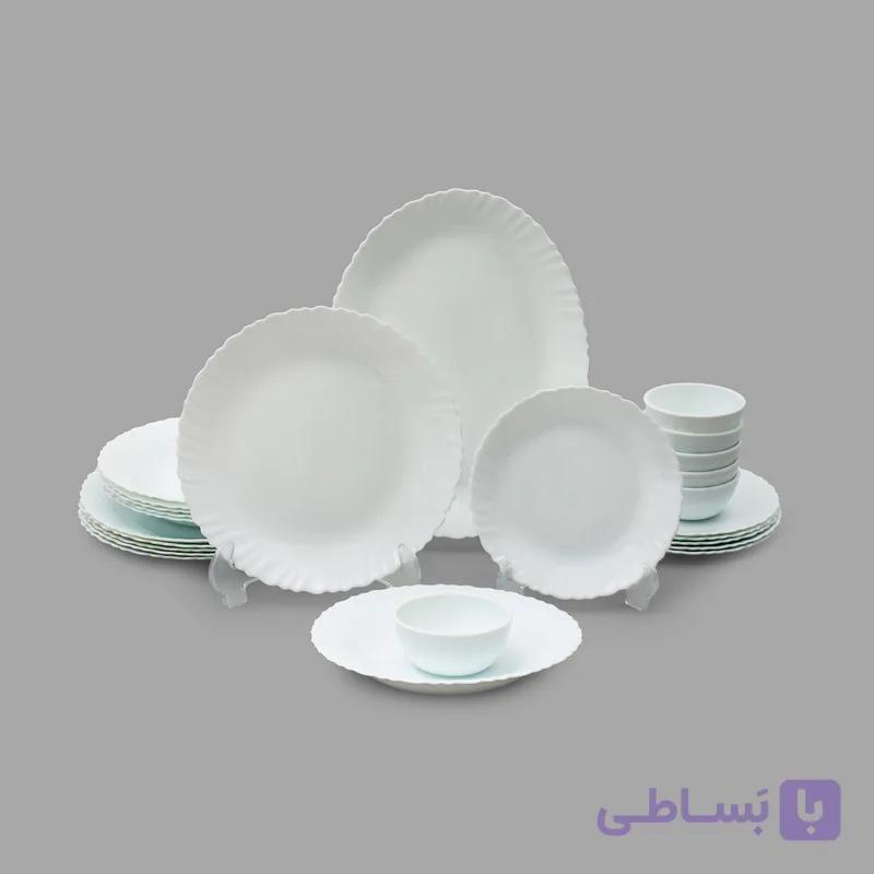 سرویس غذاخوری اوپال 25 پارچه 6 نفره آیروپال مدل پیچ ورژن 4