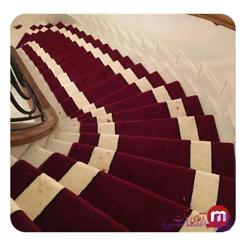 فرش تشریفاتی ردکارپت (دور سفید) — تصویر 1