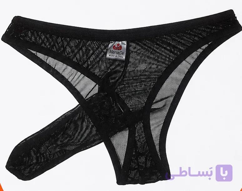 لباس زیر فانتزی مردانه کد ۱۵۹ تمام توری مدل خرطومی