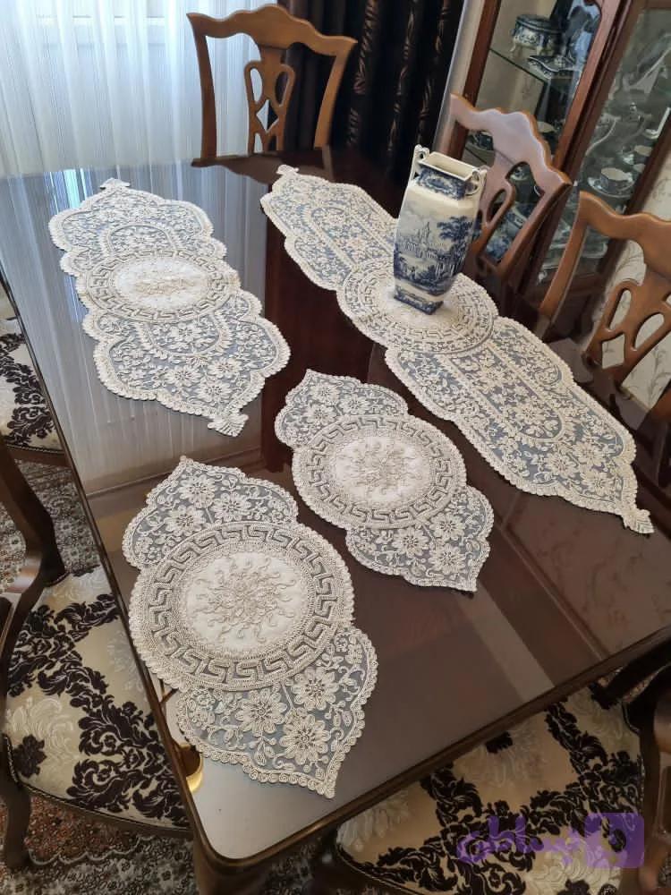 ست ۴ تیکه رانر ترک طرح ورساچ