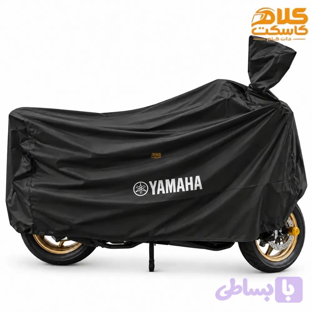 چادر موتور سیکلت ضد آب رنگ مشکی YAMAHA — تصویر 1