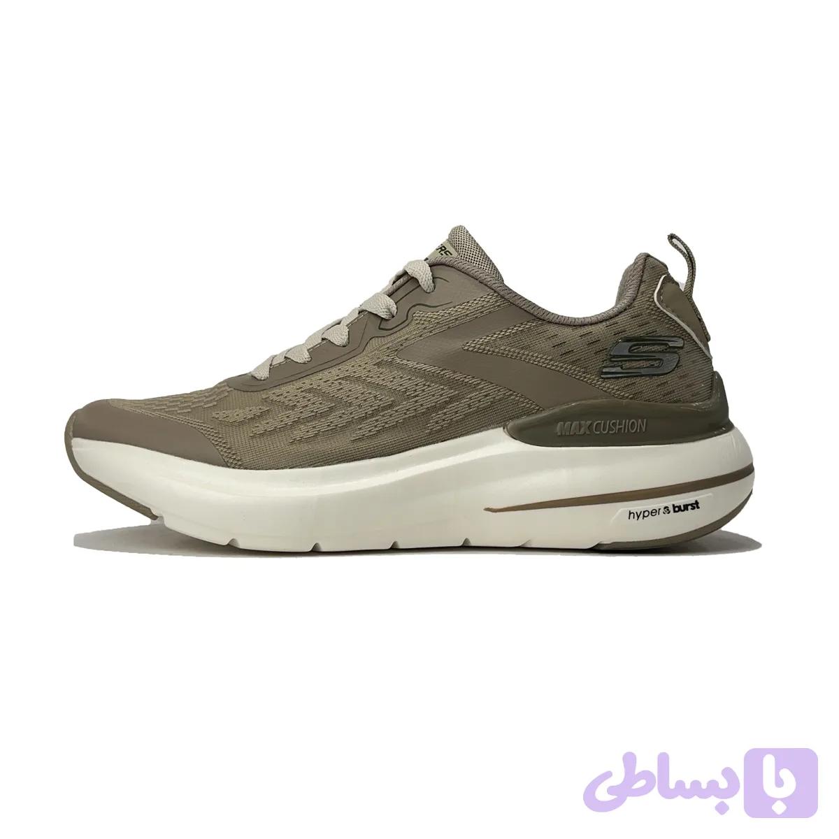 کفش پیاده روی اسکیچرز مدل Go run با زیره طبی کرم کد A189