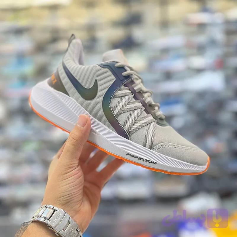 کفش راحتی نایکیزوم اسپید ایکس Zoom speed X طوسی با رویه فوم ضدآب سایز 37
